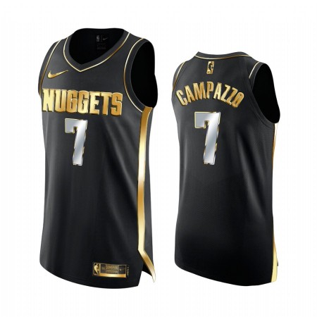 Maillot Basket Denver Nuggets Facundo Campazzo 7 2020-21 Noir Golden Edition Swingman - Homme